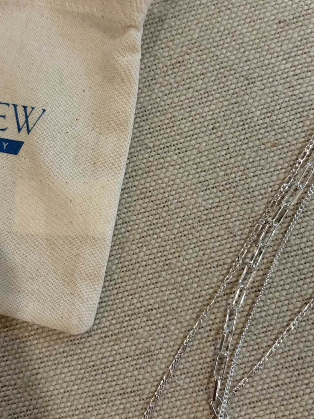 J. Crew Silver Three-Layer Necklace/NWT - Picture 5 of 9